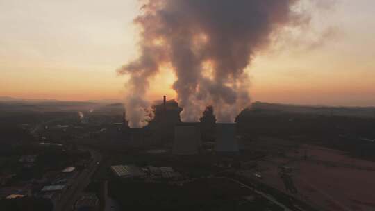 烟囱，烟雾，污染，工业区