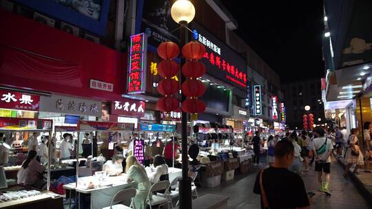 杭州武林夜市夜景