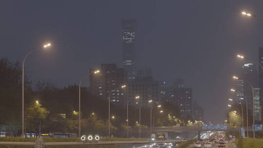 城市夜景车流 街道车流