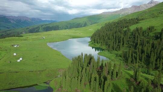 新疆唐布拉仙女湖航拍