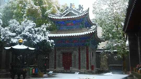 大雪 冬至 大寒　西安古建筑罔极寺