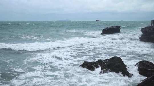 广西北海涠洲岛大海南岸鳄鱼山旅游旅行