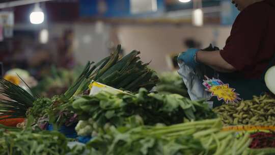 菜市场农贸市场卖菜