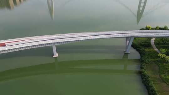 西安渭河元朔大桥4K浐灞灞河航拍3视频素材模板下载
