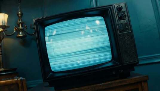 复古电视机画面素材