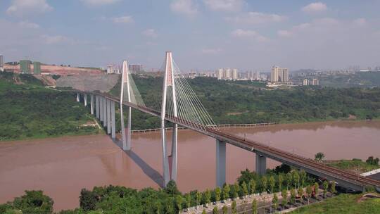 渝北蔡家大桥视频素材模板下载