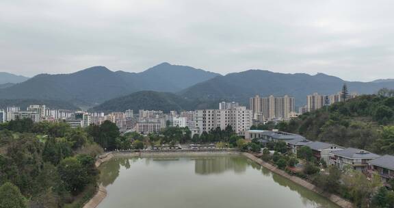 清远连山县城度假村航拍