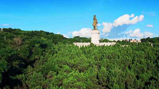 广东中山孙文纪念公园航拍