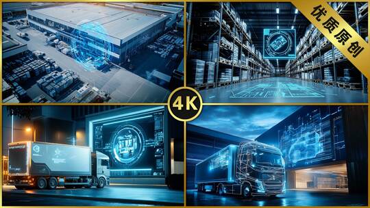 5G时代数字化智慧仓储智慧物流运输仓库