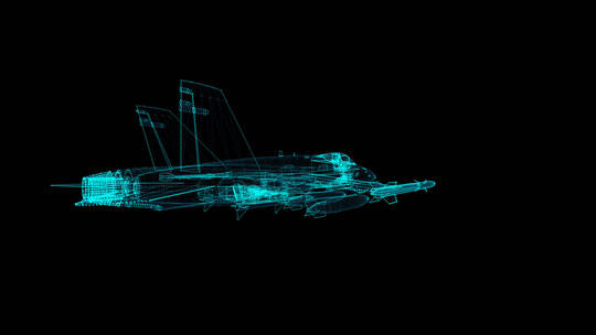 飞机 模型 三维 科技 线性