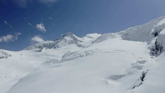 山脉，冰，冰川，雪