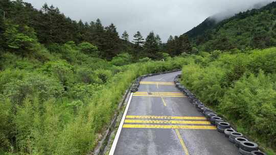 航拍湖北神农架景区神农营