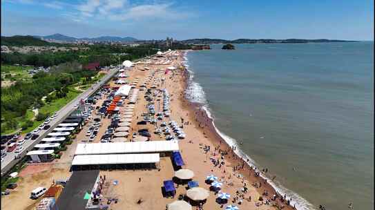 美丽海滩 海岸线 海边