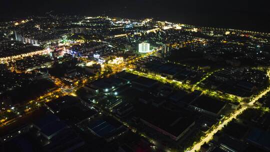 绩溪县城市夜景8K延时