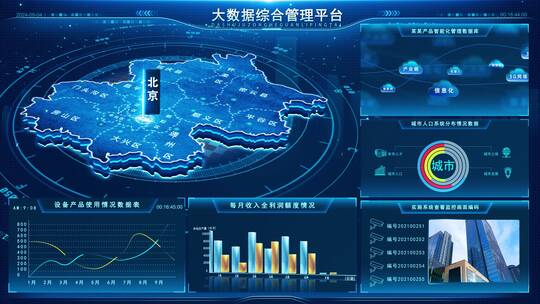 大数据网络管理系统平台界面AE模板AE视频素材教程下载