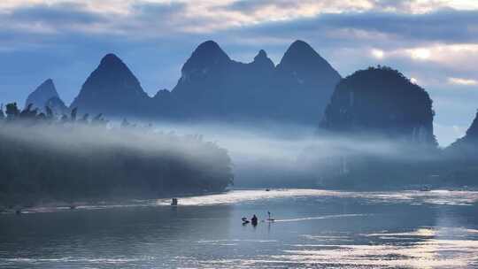 桂林山水日出风光