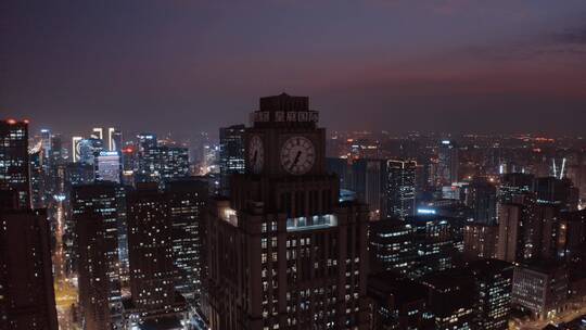 【4k】成都高新区白天夜景航拍