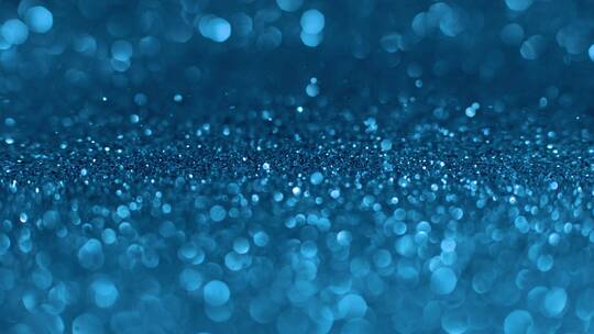 蓝色粒子颗粒光斑闪烁 (4)