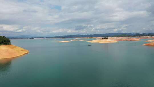 湖泊航拍风光旅行宣传