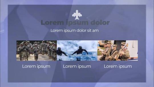 整洁动态军事宣传片图片汇聚AE模板