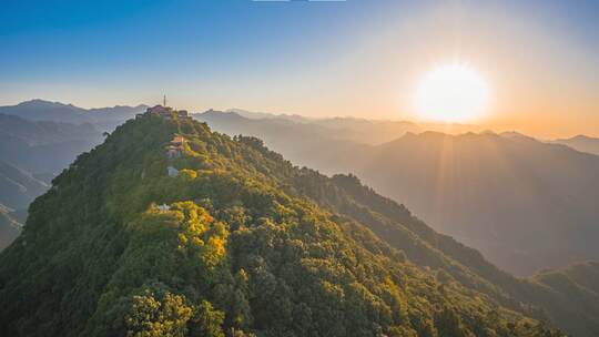 南五台景区日出星空日落延时