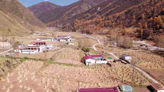 航拍互助北山秋景