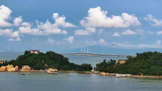 港珠澳大桥与九州岛视频素材模板下载