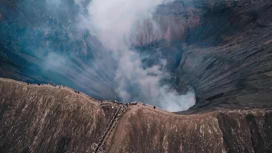 航拍Bromo火山