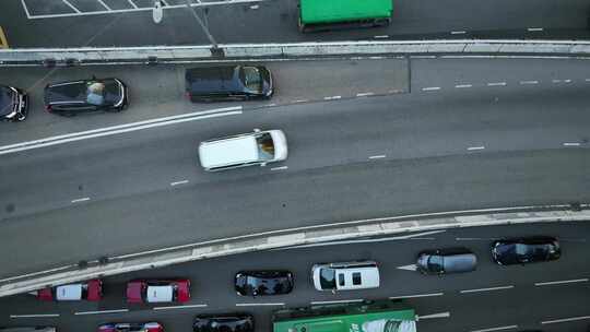 香港尖沙咀中港城航拍