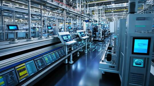 现代化工业自动化生产线