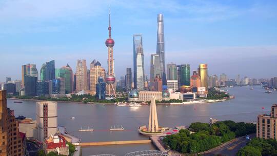 航拍上海城市宣传片上海陆家嘴金融中心合集