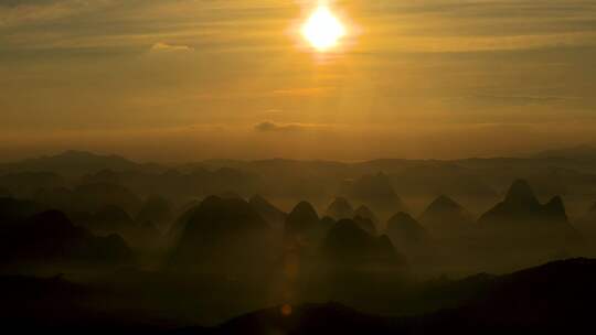 广西十万大山日出