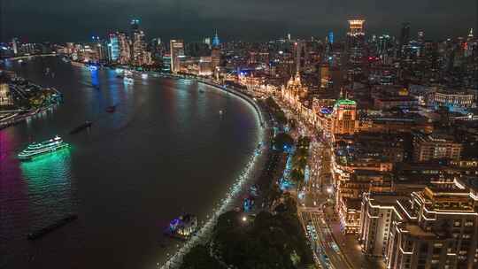 上海外滩夜景延时