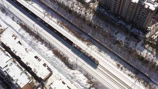 下雪 雪后 城市 雪 建筑