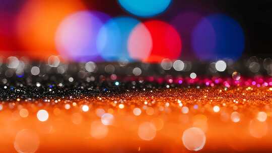 彩色光斑背景闪光粒子素材