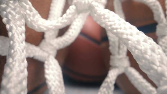 篮球 篮网微距拍摄视频素材模板下载