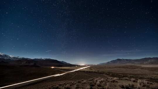 星空银河夜晚天文自然美景夜晚繁星视频素材模板下载