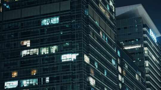 深圳城市高楼夜景办公楼413