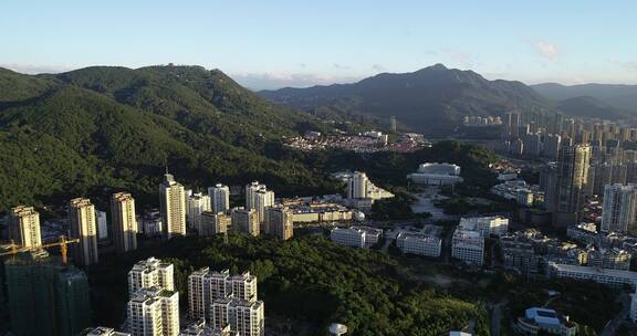 城市航拍 福建 莆田 城区 城市