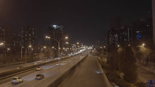 城市夜景车流 新年夜景街道