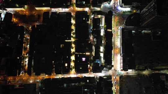 昆明城市夜景航拍视频素材模板下载
