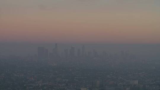 日落时的洛杉矶