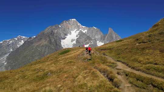 阿尔卑斯山，山脉，峰，游览杜勃朗峰