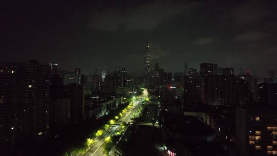 深圳平安金融中心凌晨航拍
