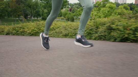 跑步健身清晨运动视频素材模板下载