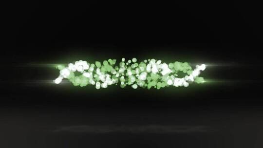 简约干净绿色颗粒散开展示动画视频开场AE模板