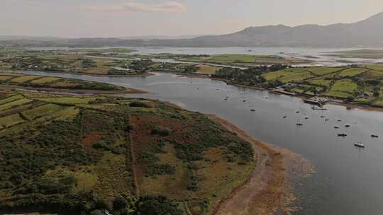 Clew Bay，爱尔兰，海，岛