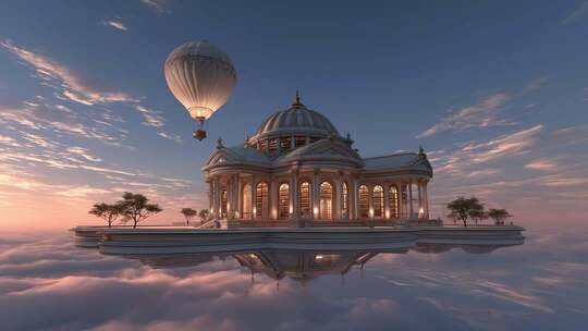 奇幻建筑光影盛宴未来城市创意无限