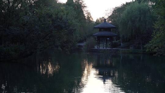 杭州西湖十景茅家埠水乡风景