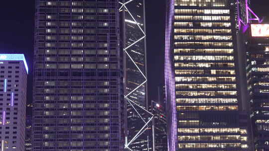 香港中环建筑夜景